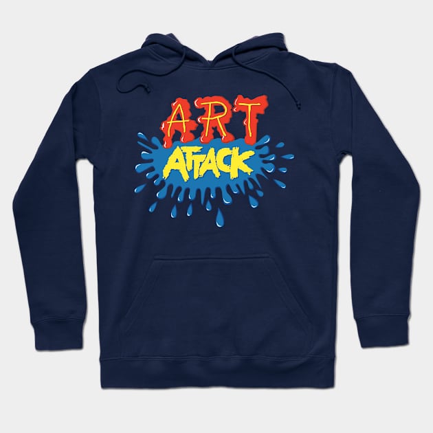 Art Attack Logo Hoodie by stickerfule